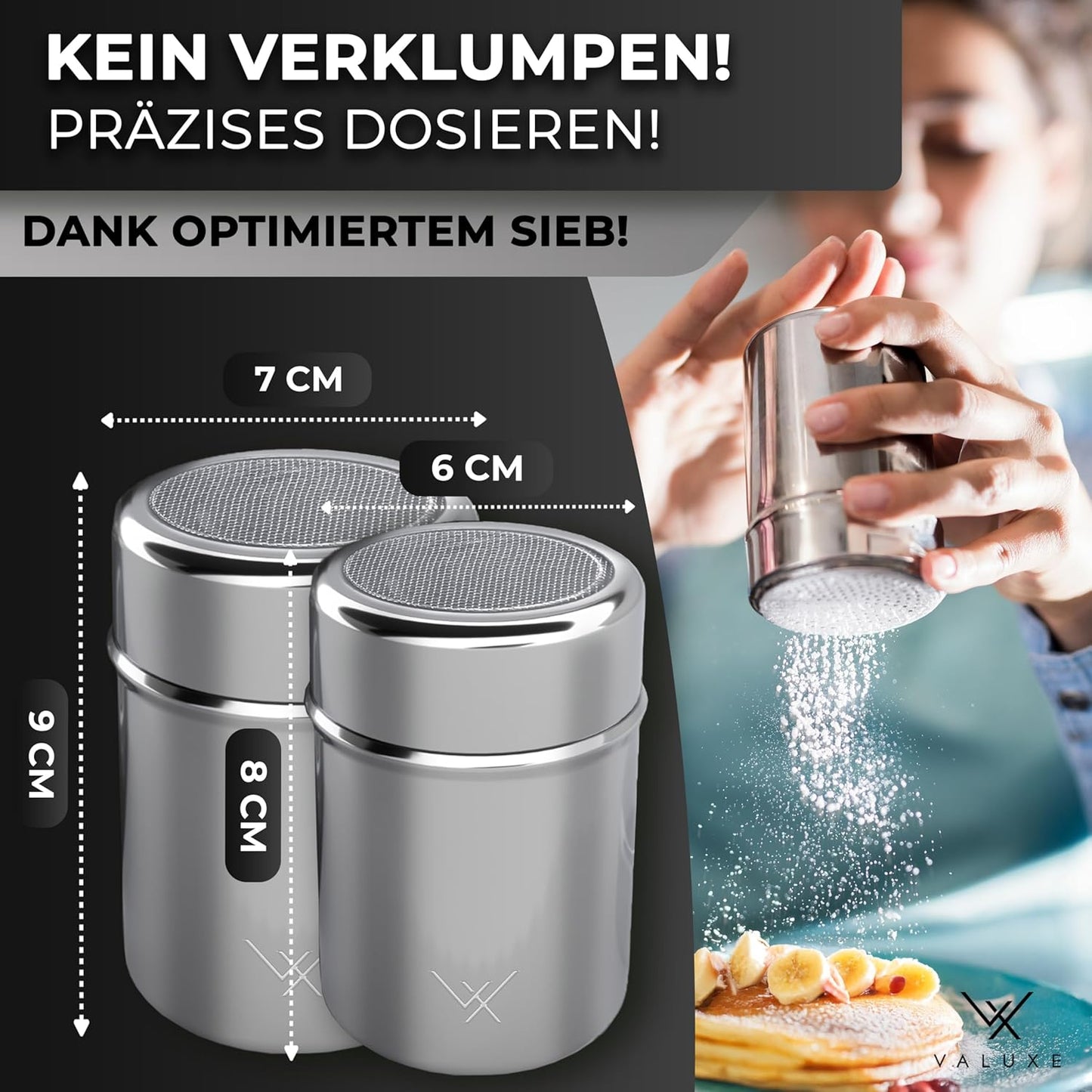 Puderzuckerstreuer Set